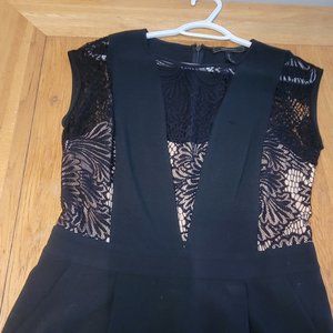 Black lace romper